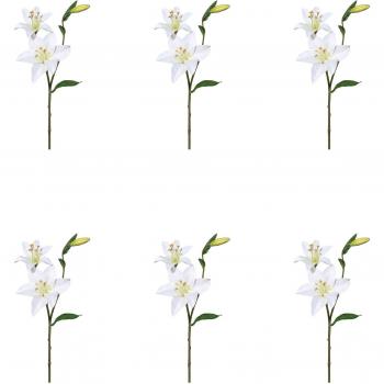 Kunstblume Lilie, weiß, Creativ Green, 60 cm