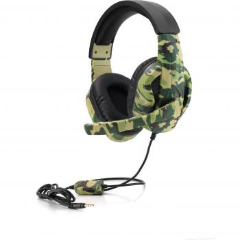 Casque stéréo de jeu camouflage pour PS4, PS3, Xbox, Switch avec connexion 3,5mm