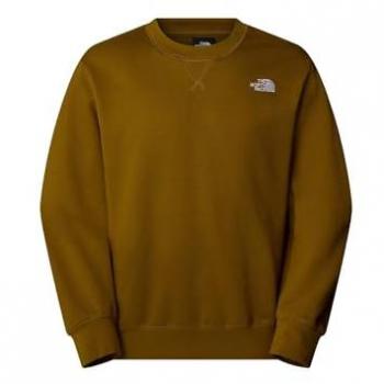 Felpa Ufficiale The North Face Green Moos Crew L per Uomo