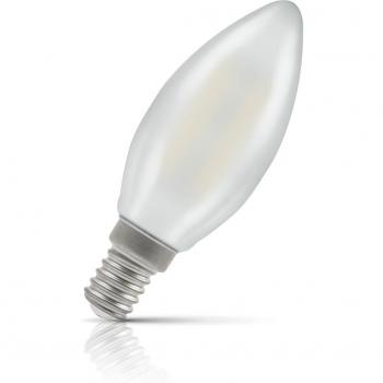 Crompton Lamps LED Candle 2.2W E14 Filament Warm White Pearl (25W Eqv)