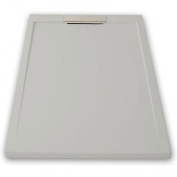 Receveur de douche moderne 80x150cm surface ardoisée gris
