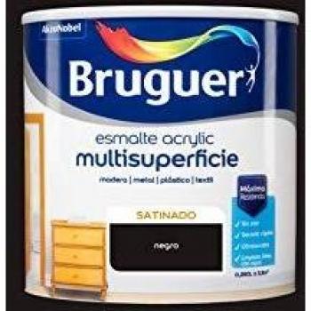 Bruguer Schwarz Acryl-Emaille (250 ml)