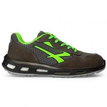 Scarpe antinfortunistiche basse Point S1P U-Power nylon grigio-verde n° 41