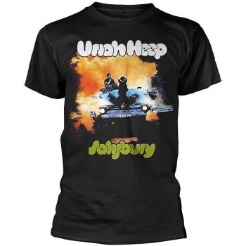 T-shirt noir unisexe Uriah Heep Salisbury Large