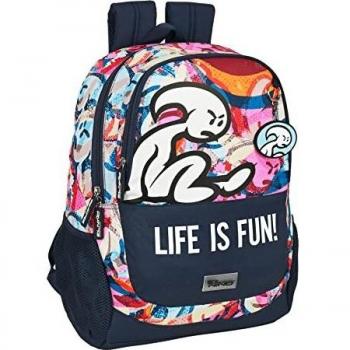 Mochila Safta Oficial El Niño Life Is Fun 32x16x44 cm para Niños y Niñas