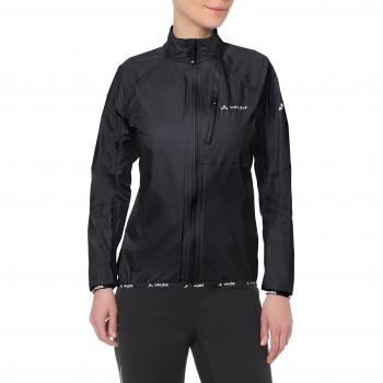 VAUDE Damen‑Wetterfestes Jackett III – 100 % Polyamid, leicht, Packtasche – Schwarz, 40