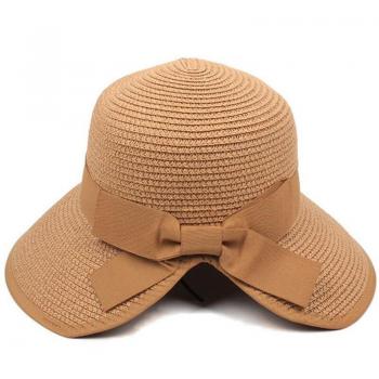 Sombrero de Paja Floppy para Mujer con Ala Ancha y Protección UPF50 55-60cm