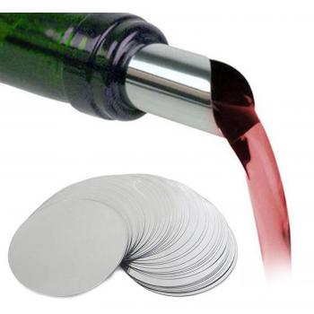 Set 50 x Verseurs de vin argentés, feuilles d’aluminium incluses