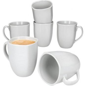 Café Mug 300 ml en Porcelaine – Ensemble 6