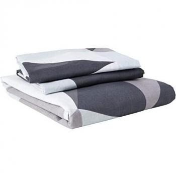 Dreamscene Black Shapes Duvet Cover Set with Pillowcase, Double