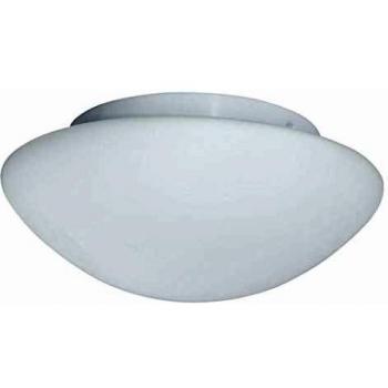 Bathroom Flush 2 Light Ceiling Round White with Opal Glass IP44, E27