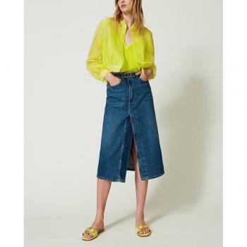 Gonna longuette in denim Taglia 46 Twinset