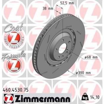 ZIMMERMANN Disque de frein 460.4530.75 PORSCHE