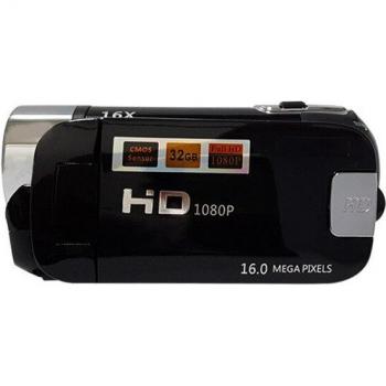 SnapZoom 1080p Digital Camcorder – Compact 2.7 Display, 32GB Memory, 16× Zoom, Red & Black, Night Vision, Vlog Ready