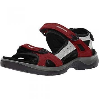 ECCO Damen Offroad Sandalen, Chili Red Concrete Black, 36 EU