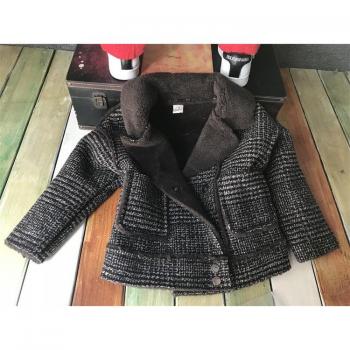 Thick Velvet Baby Furry Jacket Boys Winter Coat X478