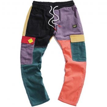 Pantalon Cargo Streetwear Velours