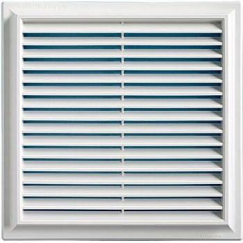 Grille ventilatoire en PVC 240x240 mm à verrouillage et filet anti-moustiques – First Plast
