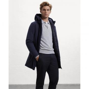 Parka Ecoalf Pasualf con cappuccio nero