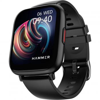 Hammer Fit+ 1.85 Smartwatch per Uomini e Donne Nero