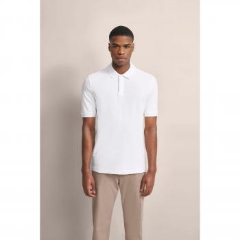 Poloshirt BUGATTI Gr. 3XL, weiß Herren Shirts mit körpernaher Passform