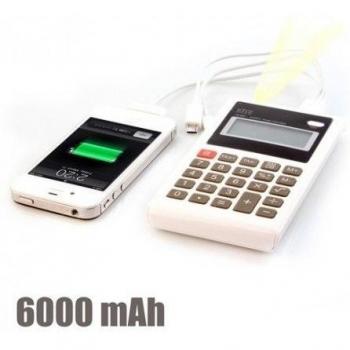 6000 mAh Calculator and USB Charger
