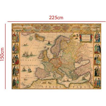 Mapa Medieval Europeo para Fotografía 150x225cm