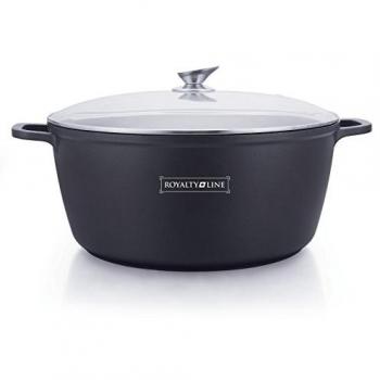 Cocotte antiadhésive marbre 24 cm