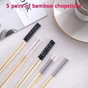 Nordic Ceramic Chopstick Holder with Leather Handle