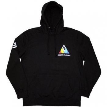 Giacca a felpata “Imagine Dragons” – nero, cappuccio triangolare, modello 12841