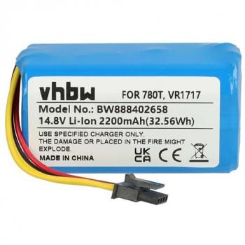 Vhbw 2200 mAh Battery for Proscenic Cocoa Smart 780T/790T (14.8V, Li-Ion)