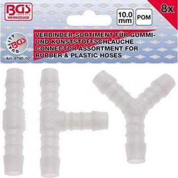 BGS Schlauchverbinder-Sortiment 10 mm, 8 Stück
