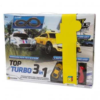 Pista top turbo 3 in 1 con due auto incluse