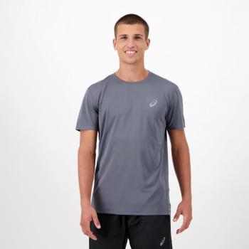 Asics core run kurzarmshirt grau