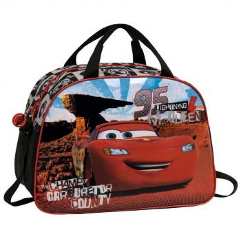 Sac de Voyage CARS 40cm Noir et Rouge