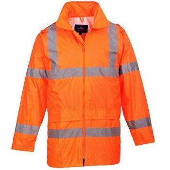 Portwest Hi Vis Reflective Rain Coat in Orange, Triple XL