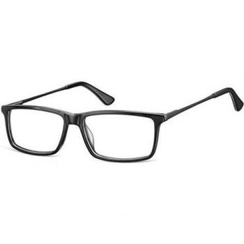 Armazón Completo Rectángulo en Plástico Negro con Lentes Recetados – Gafas Anti‑Azules Masculinas (Colección SmartBuy)