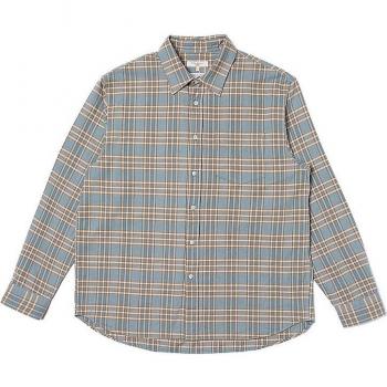 Nudie Filip Prairie Light Blue M Camicia a Maniche Lunghe