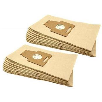 Boîte de 20 sacs VHbw compatible Bosch Ergomaxx Pro – Aspirateur sans sac HEPA – Papier 34 × 20,5 cm