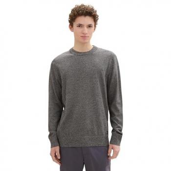 Tom Tailor Maglione Uomo Antracite/Nero