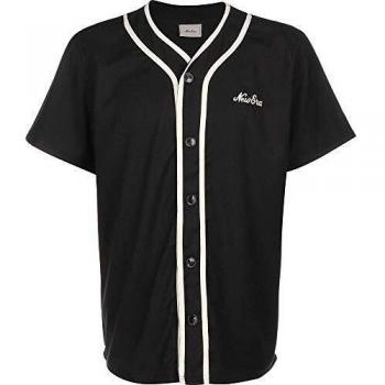 New Era Ne Image Maillot de Baseball Newera T-Shirt à Manches Courtes Homme, Noir, XL