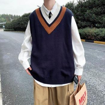 Suéter V para Hombre Streetwear Primaveral