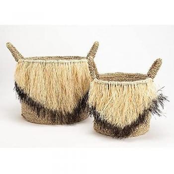 Set de 2 paniers à franges