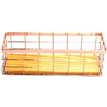 Rose Gold Wire Mesh Desk Organizer