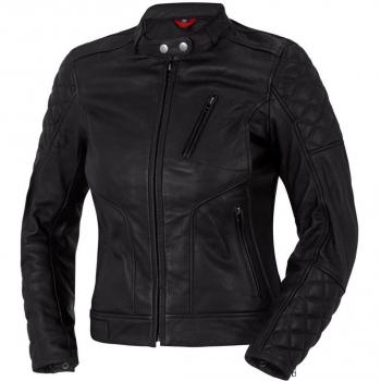 Veste Moto Femme Bogotto Chicago Cuir Noir Taille 34