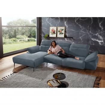 W.SCHILLIG Levi Ecksofa – Anpassbares Kopfstützen‑ & Seitenteil