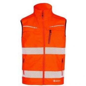 Beeswift Deltic High Visibility Softshell Bodywarmer Orange 3XL
