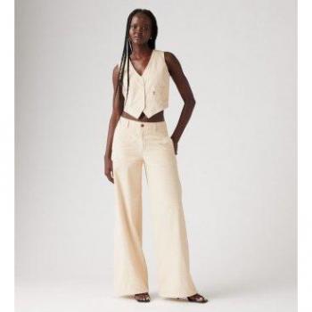 Pantalón de Algodón Levi’s Mujer XL Beige 2024