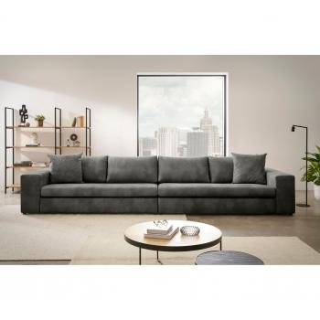 ANDAS SLEETLAND XXL 4‑Sitzer (400 × 72 × 113 cm) – Vintage‑Leder‑Optik