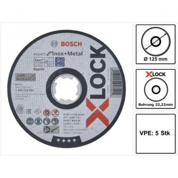 Bosch Expert Trennscheiben X‑LOCK 125 × 22,23 mm – Metall